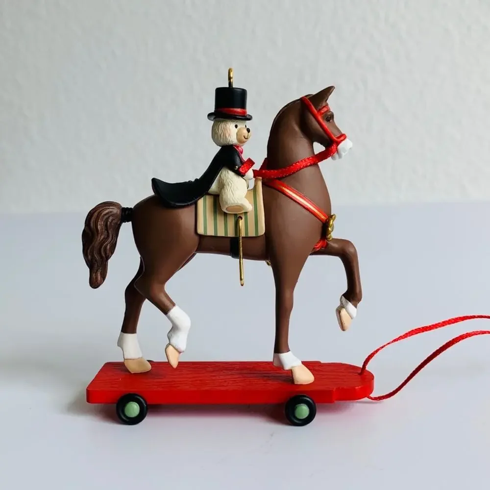 2008 Hallmark Horse & Bear Ornament